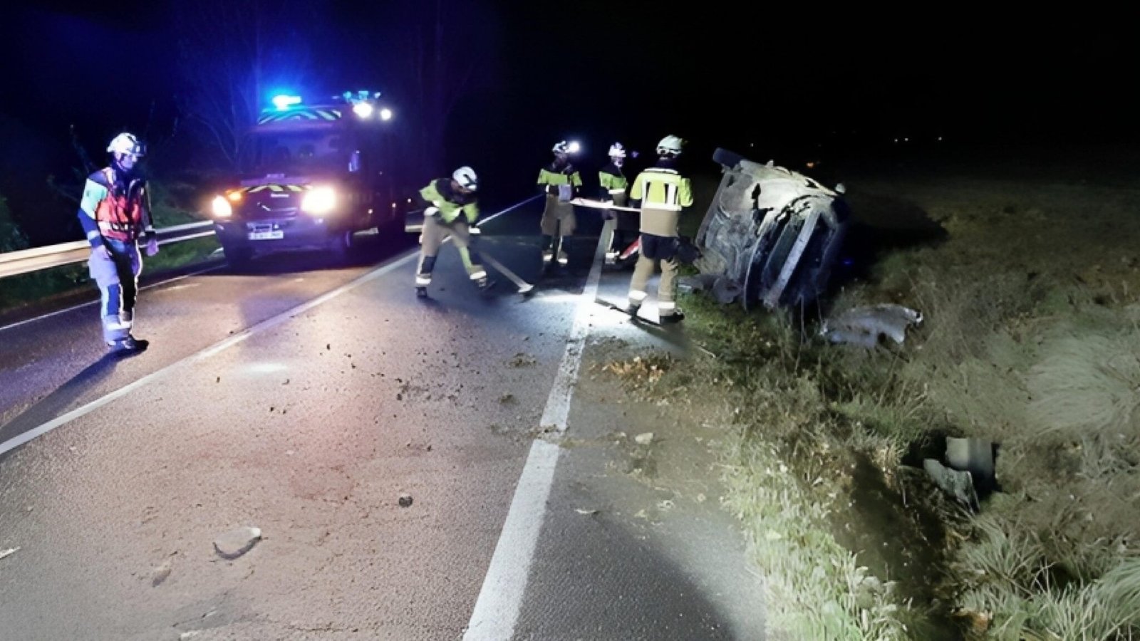 Un muerto y varios heridos en un accidente en La Puebla de Arganzón