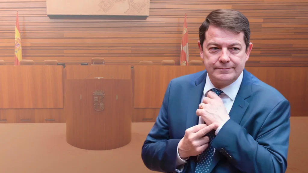 Mañueco, que hizo una peineta en las Cortes de CyL, se queja por carta a Pedro Sánchez por supuestos insultos