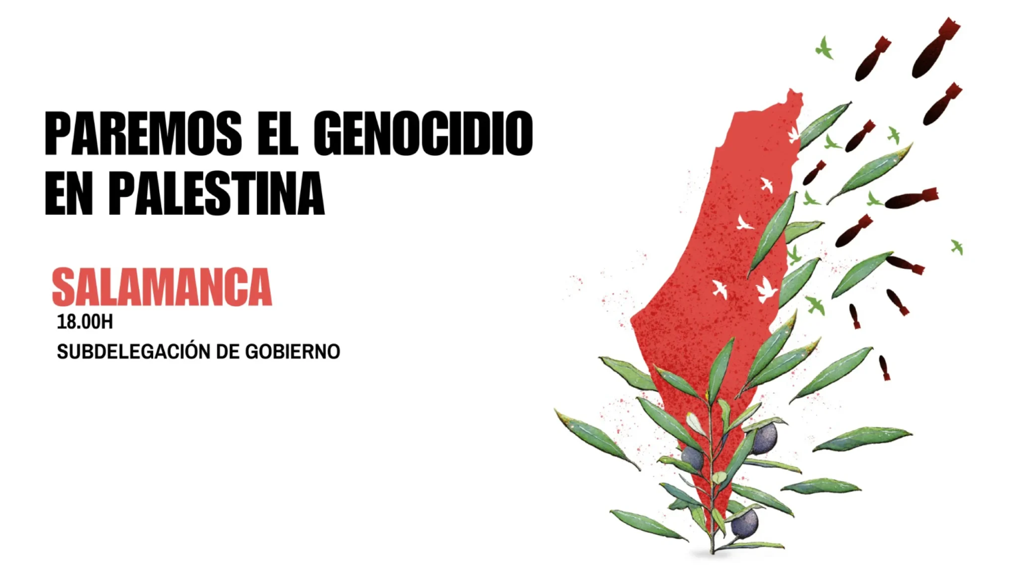 Nueva concentración “Paremos el Genocidio en Palestina” en Salamanca
