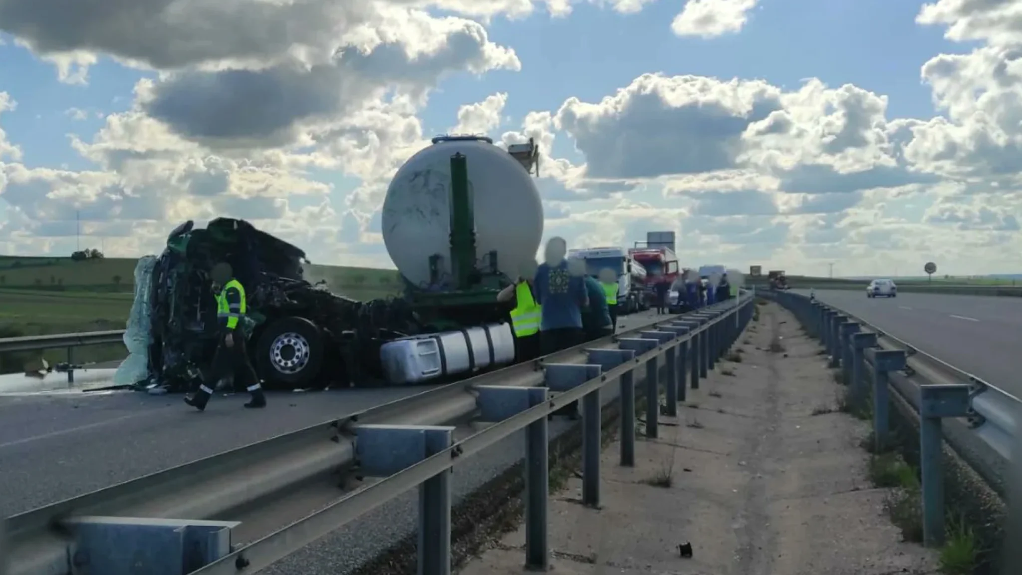 Accidente camiones Burgos