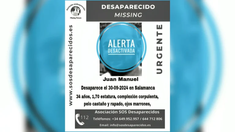 Localizado el hombre desaparecido en Salamanca