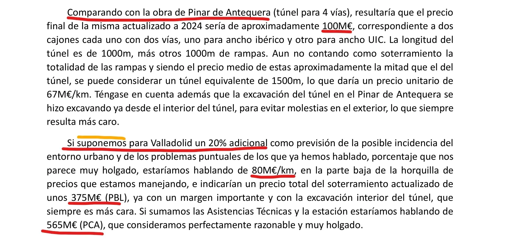 ADELANTE VALLADOLID cuestiona la validez del informe sobre el soterramiento encargado por el Ayuntamiento